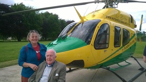 Outing with Jill to the Wiltshire Air Ambulance