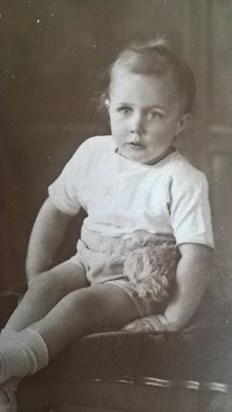 Trevor as a young boy