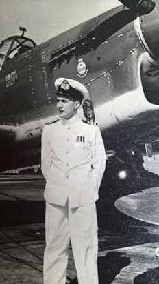 Trevor in his Naval uniform