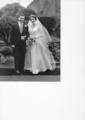 Fred and Helen on their wedding day