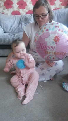 Skye with her balloon. xxx