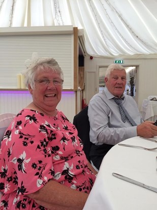 Mum Josie and dad Norman at their grandson Craig & Ellie's wedding 
