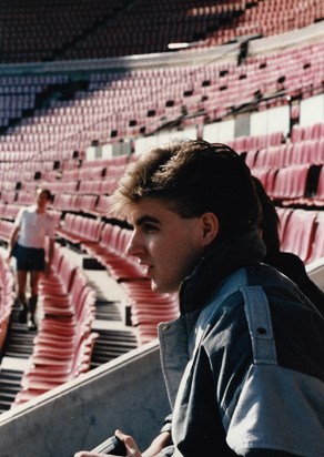 At the Nou Camp 1986