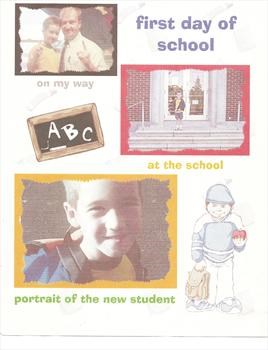 Scrapbook page 1st Day Of School