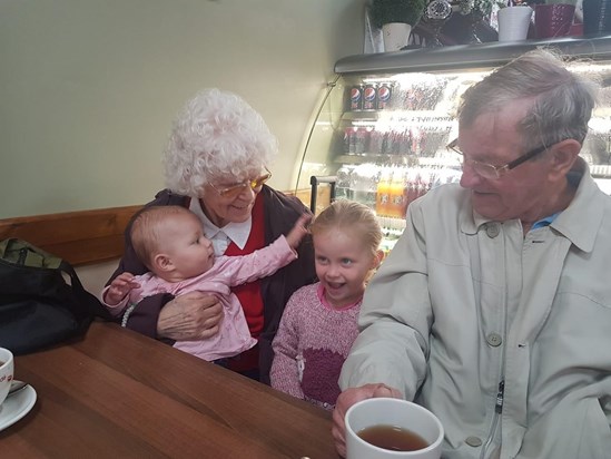 Nan and grandad with Leila and Maisie one of my favourite photos love you loads grandads/pops xxxx