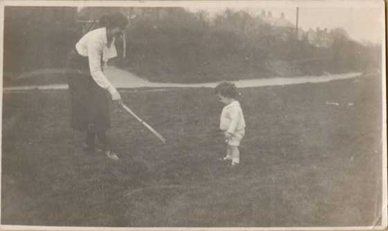 First game of tennis with grandma