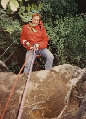 Rock climbing adventurer...