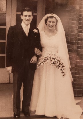Wedding day - 27 March 1954 