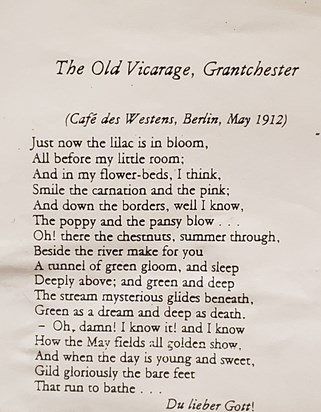 One of Pamela's favourite poems...