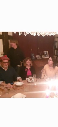 Lovely Helen celebrating our magical Burns night with haggis, neaps and whisky 2023