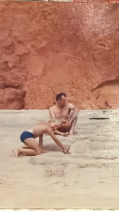 On the beach in Portugal 