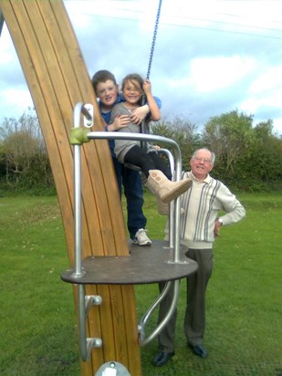 Image0028Bill having fun with his grandchildren 