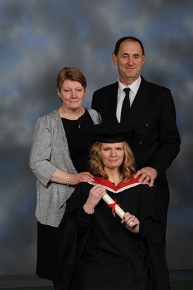 Proud dad at our daughter Paula’s graduation.