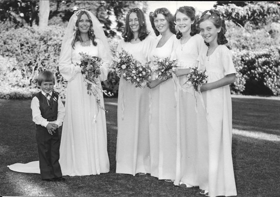 Bridesmaids at Val and Tony's Wedding Salisbury Rhodesia 1979