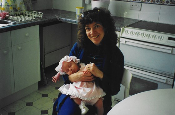 Godmother Deborah and goddaughter Laura Croydon 1998