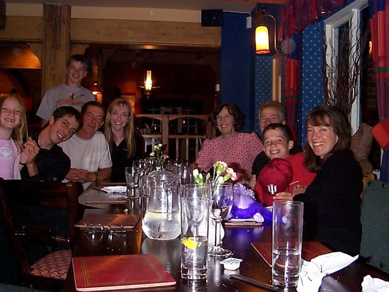 Family meal out 2004