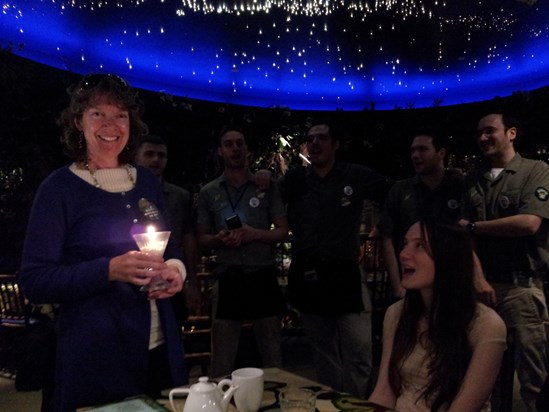 Singing Happy Birthday at the Rainforest Cafe 2012