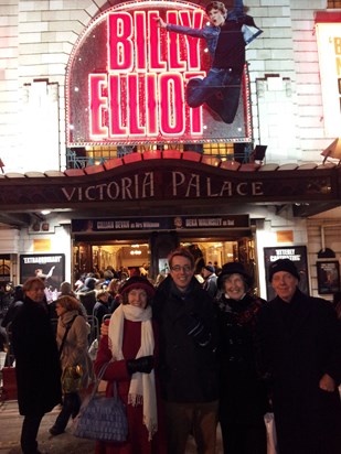 Family trip to Billy Elliot for Pat's birthday. London 2012