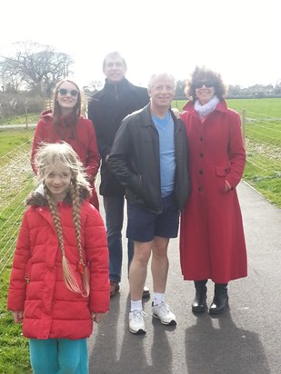 Family walk round Barnham 2016