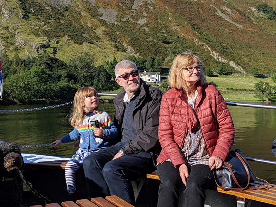 Chris, sue and Esme in the lake District!