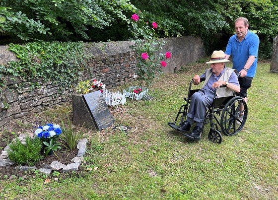 Visiting Mam's memorial