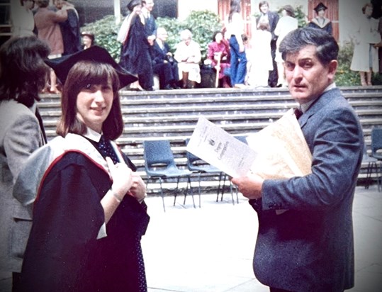 Ruth's graduation, Lancaster University July 1982