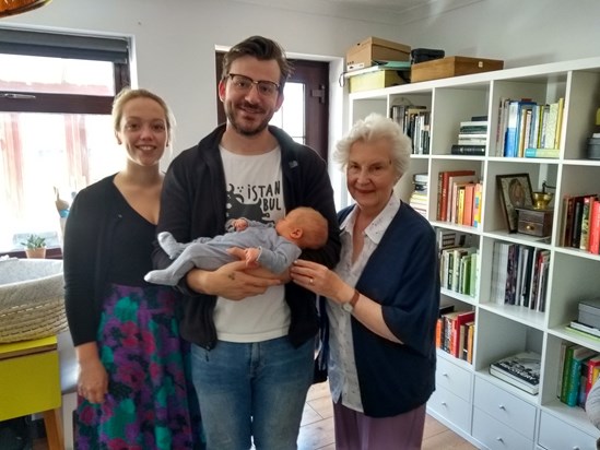Sarah, Sam and Barney with Mum July 2018