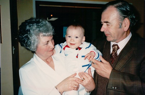 Ian, Mum and Dad's ( Rod) first grandchild 