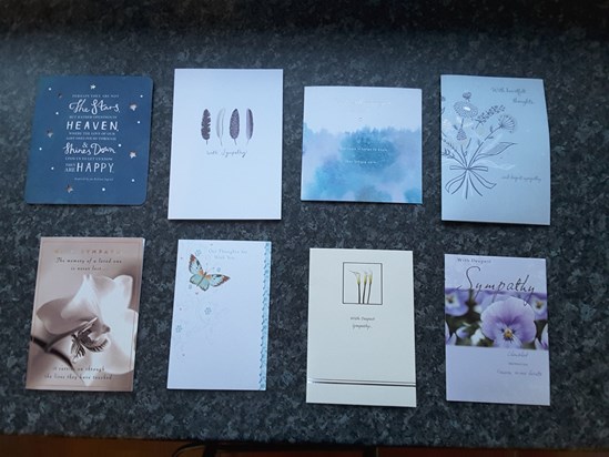 Sympathy cards - Thank you