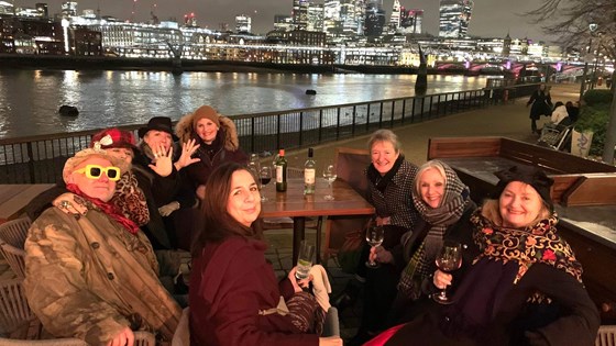 IMG 2230 singing Christmas Carols with friends at Bankside London. December 2024 