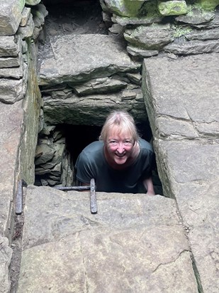 On our trip to Shetland and Orkney we went into a lot of Neolithic chambered cairns, Sarah was on a mission to see how many she could visit