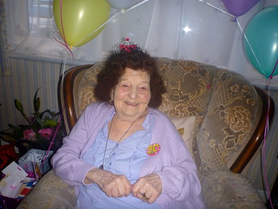 Flossy at her 90th Birthday Party