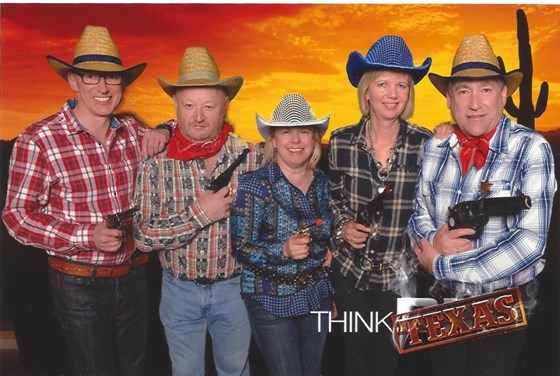 Debbie, Neil, Max & Nikki Wright and Ian Windle, first time we met Debbie, In Texas 2013