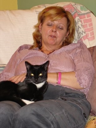Jan and cat Nov 2005