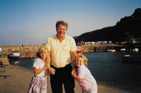 dad and daughters