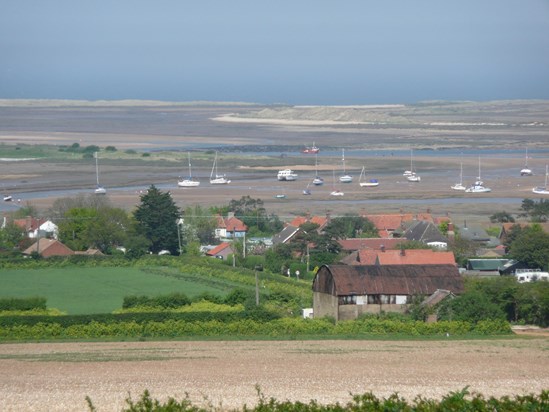 'The view from Barrow Common, away towards Scolt Head'.