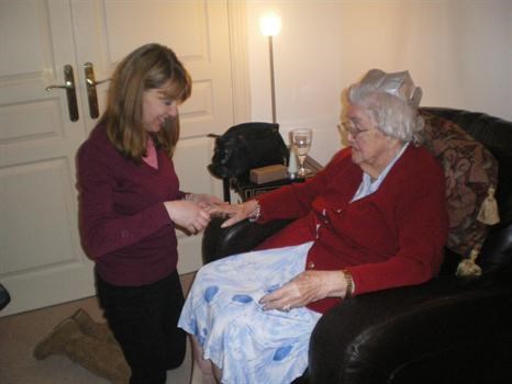 Lou always got Gran the loveliest things for Christmas.  I think the hand massage was the best bit!