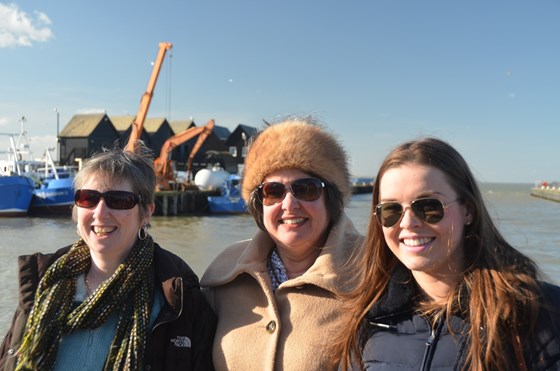 With Jen & Katie - great day in Whitstable 15th Feb 2014 