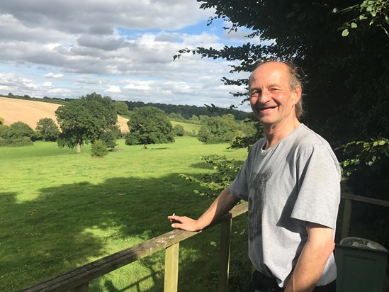 And loving the view from his decking, where he watched the wildlife (deer, foxes, badgers, numerous bird species) and fed the birds. 