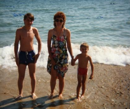 Southbourne with cousin Gregory July 1985