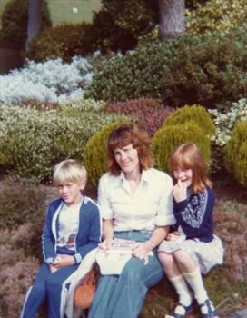 Gardens at rear of Lee Abbey, N.Devon with Alison & Mum. Sept.1977