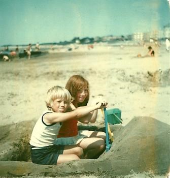 Mark with sister Alison