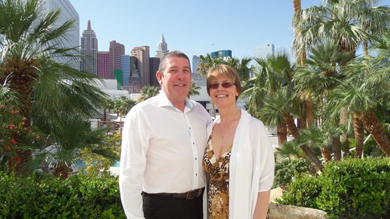 Re-took wedding vows in Vegas, still looks as good as the day I married her in 1985 xx