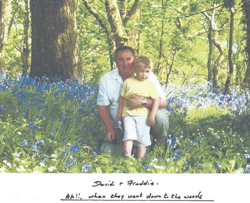 Dave & Freddie in the Bluebell Wood