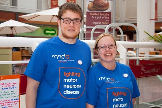 Darren and me in our funky new MND tshirts!