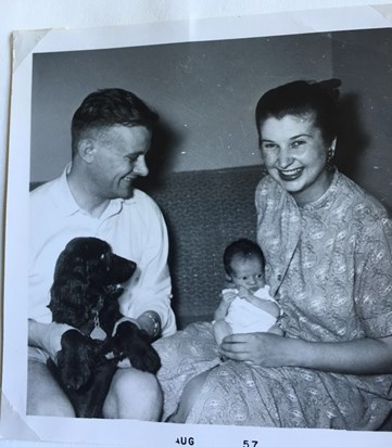 Martin, Pam, Tracy and friend (1957)