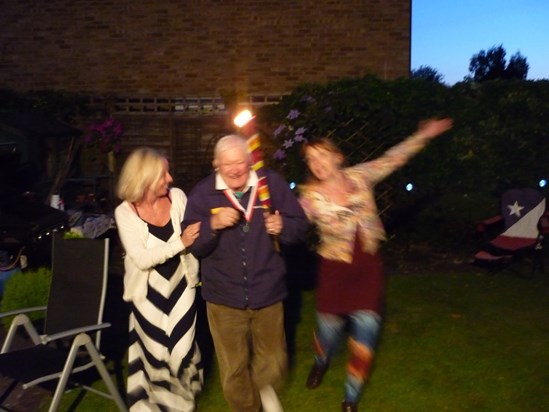 Olympic victory lap with Alex and Kate (2012)