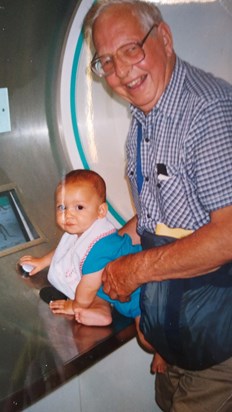 Grandad and baby Christopher American Museum of Natural History 2001