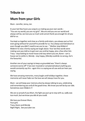 Mum from your Girls