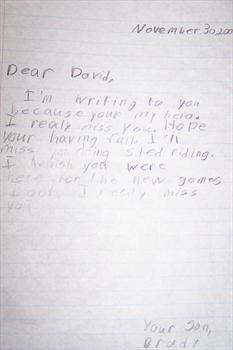 Brady's Letter To David 